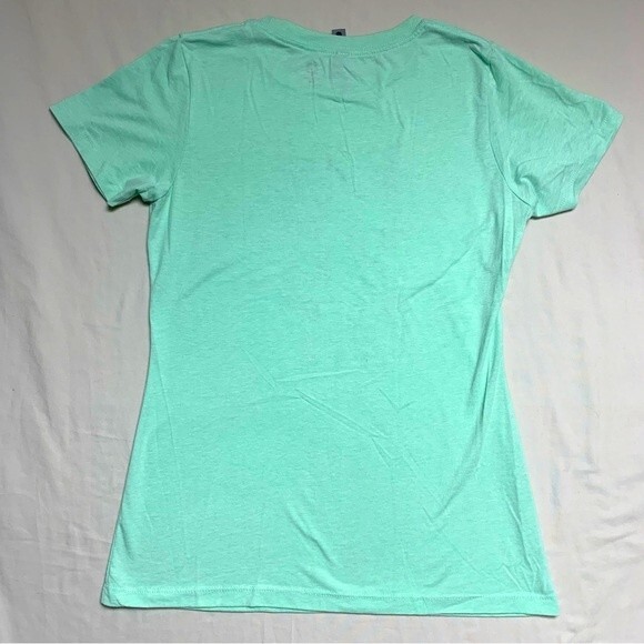 INVENT Mint Green Graphic Tee Shirt Women’s Large Short Sleeve Shirt Top T-Shirt - Picture 4 of 5